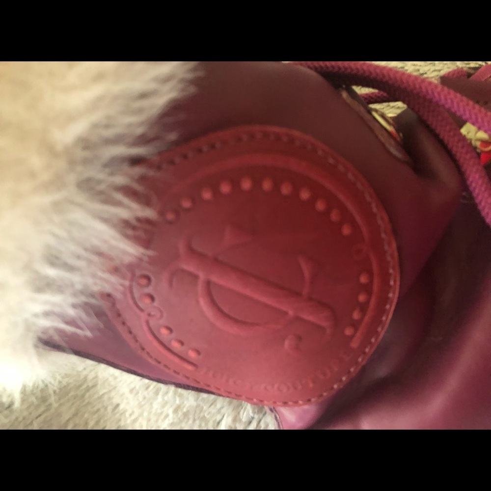 Juicy couture Girls pink faux fur winter boots insulated 4 - Picture 4 of 8